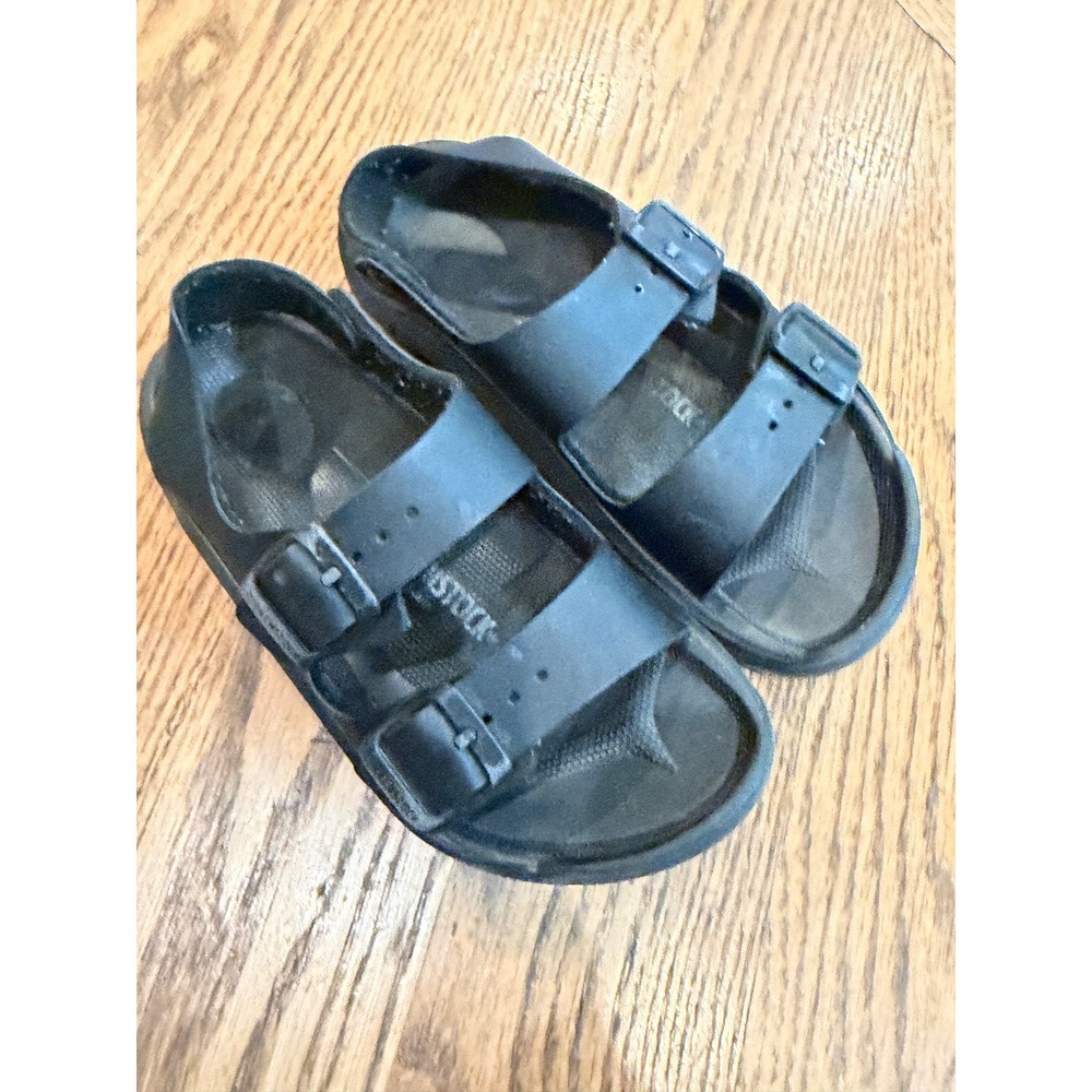 Birkenstock Rio EVA Sandals Kids 30 Black Good Waterproof Backstrap - Picture 3 of 7